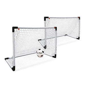 GO Play! 182cm Indoor/Outdoor 2-in-1 Soccer Goal Post Fun Family Kids Game 5y+