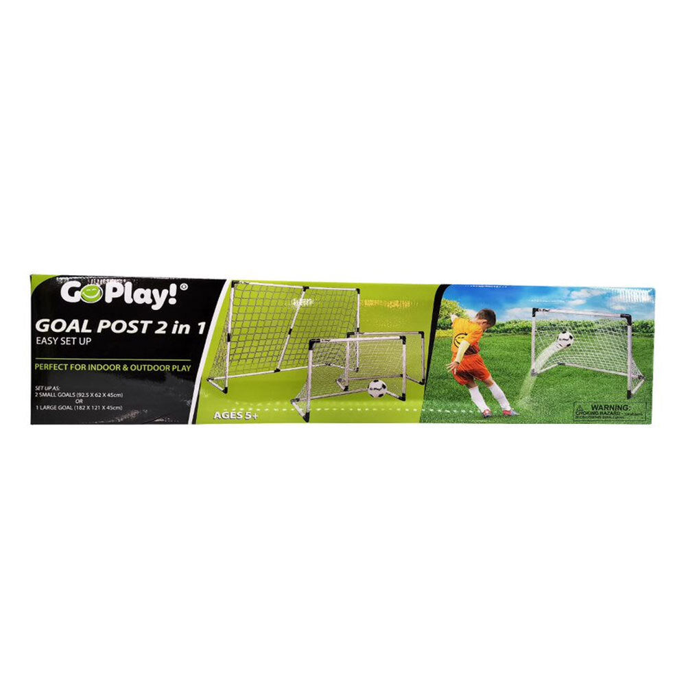 GO Play! Go Play 182cm Indoor/Outdoor 2-in-1 Soccer Goal Post Fun Family Kids Game 5y+ — image 3