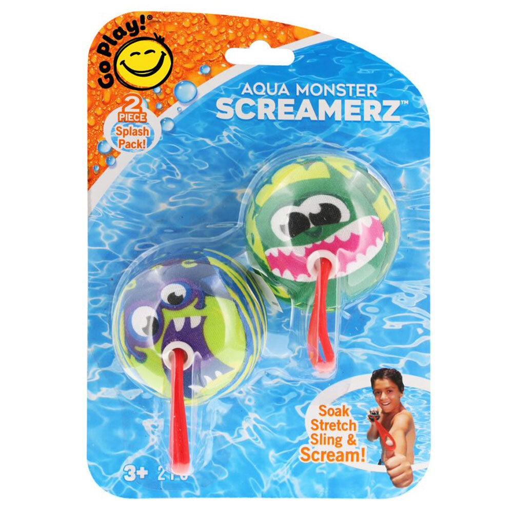 GO Play! Go Play Aqua Monster Screamerz Stretchable Outdoor Pool Fun Toy Kids 3y+ (2 Pack)