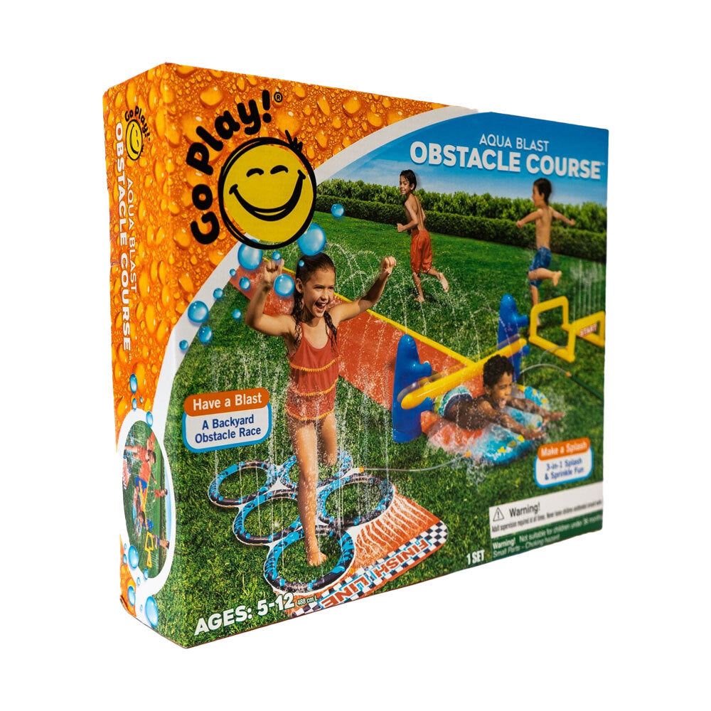 GO Play! Aqua Blast Obstacle Course Kids/Childrens Outdoor Activity Toy 5Y+
