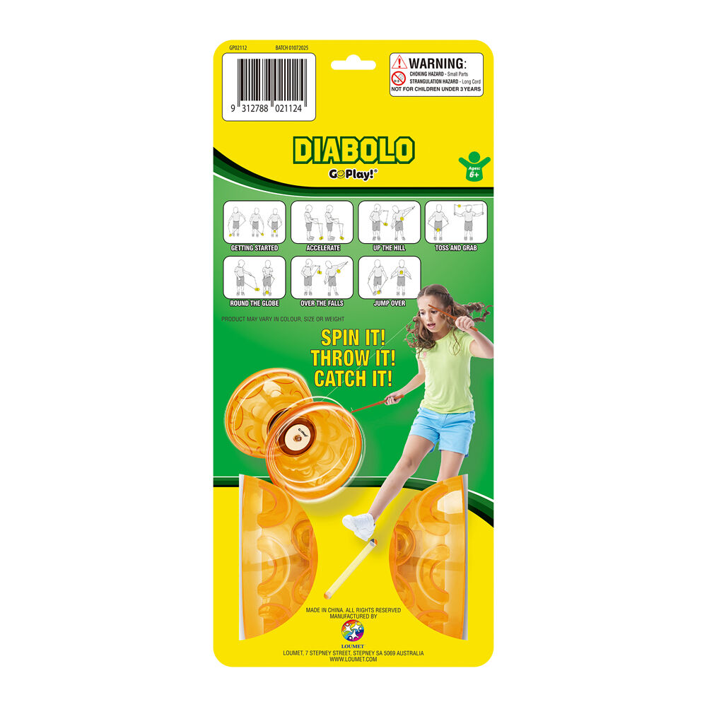 GO Play! Yellow Diabolo Toy for Aspiring Young Circus Performers 6Y+ — image 3
