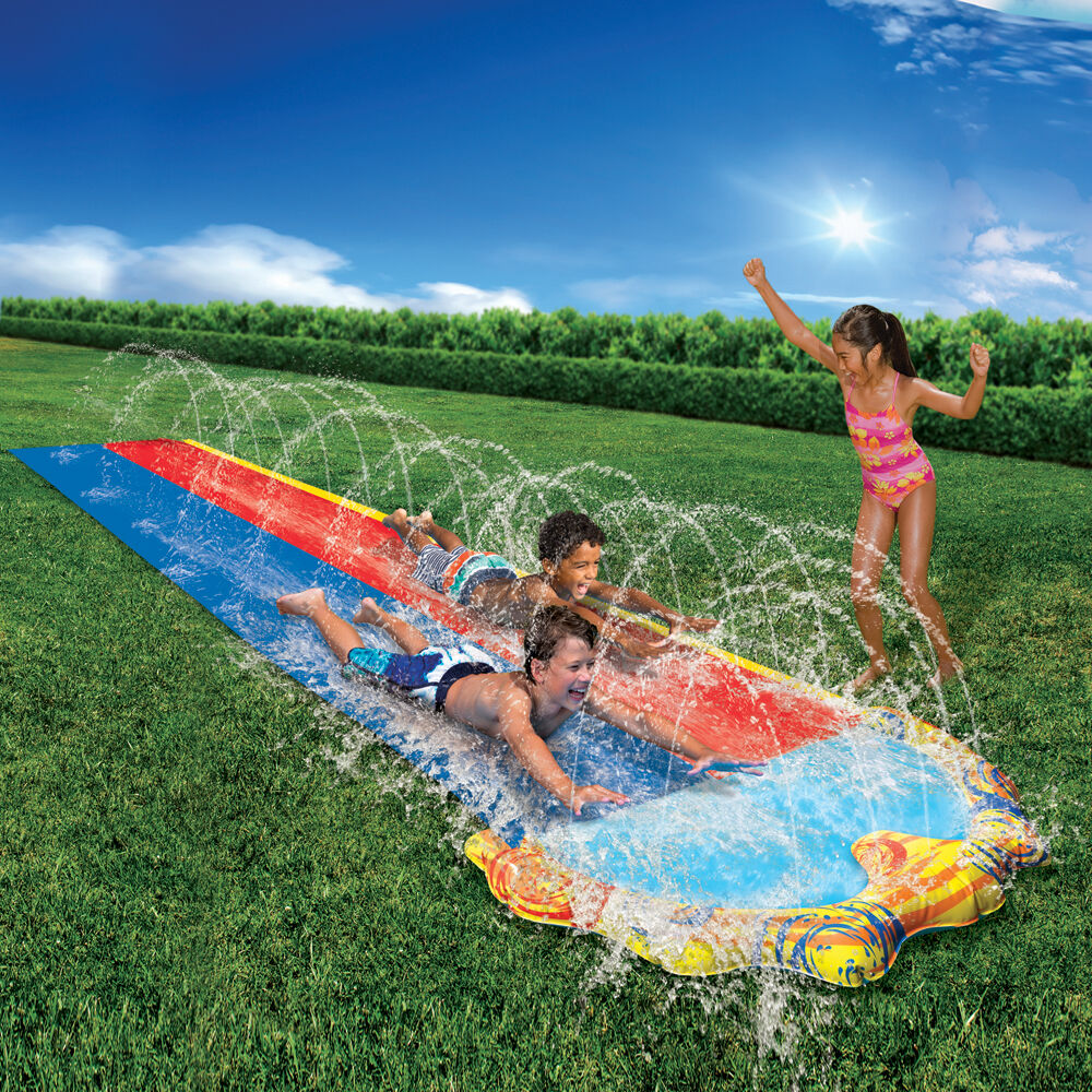 GO Play! Splash Sprint Inflatable Racing Slide for Kids w/ Two Lanes & Pool 5Y+ — image 5