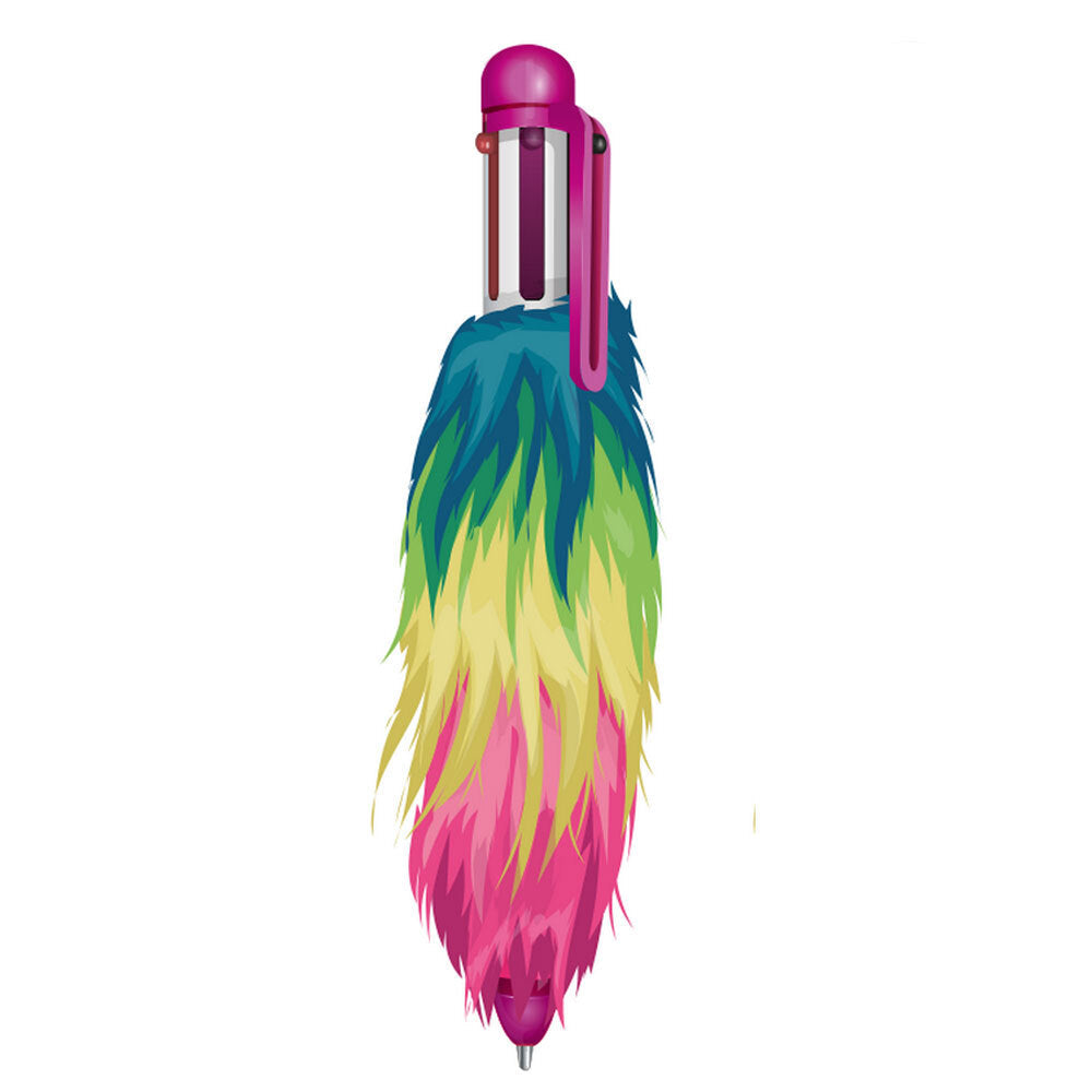 Gogopo 6-in-1 Fluffy Neon Pen Art Fluffy Stationery Office/School Kids 3y+ Asst