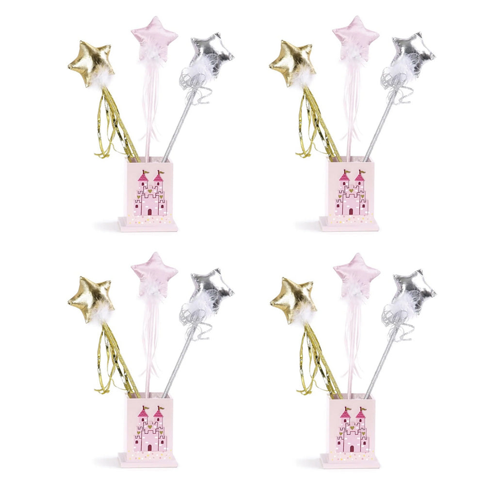 Great Pretenders Deluxe Star Wands Kids Costume Party Accessory Assorted 3y+ (4 Pack)