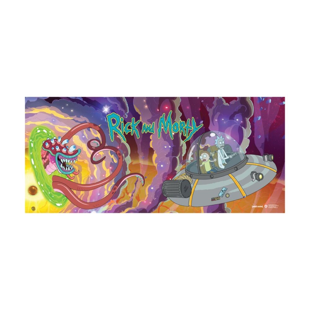 Cartoon Network Rick and Morty Space Portal XL Mouse Pad Gaming Mat Accessory — image 2