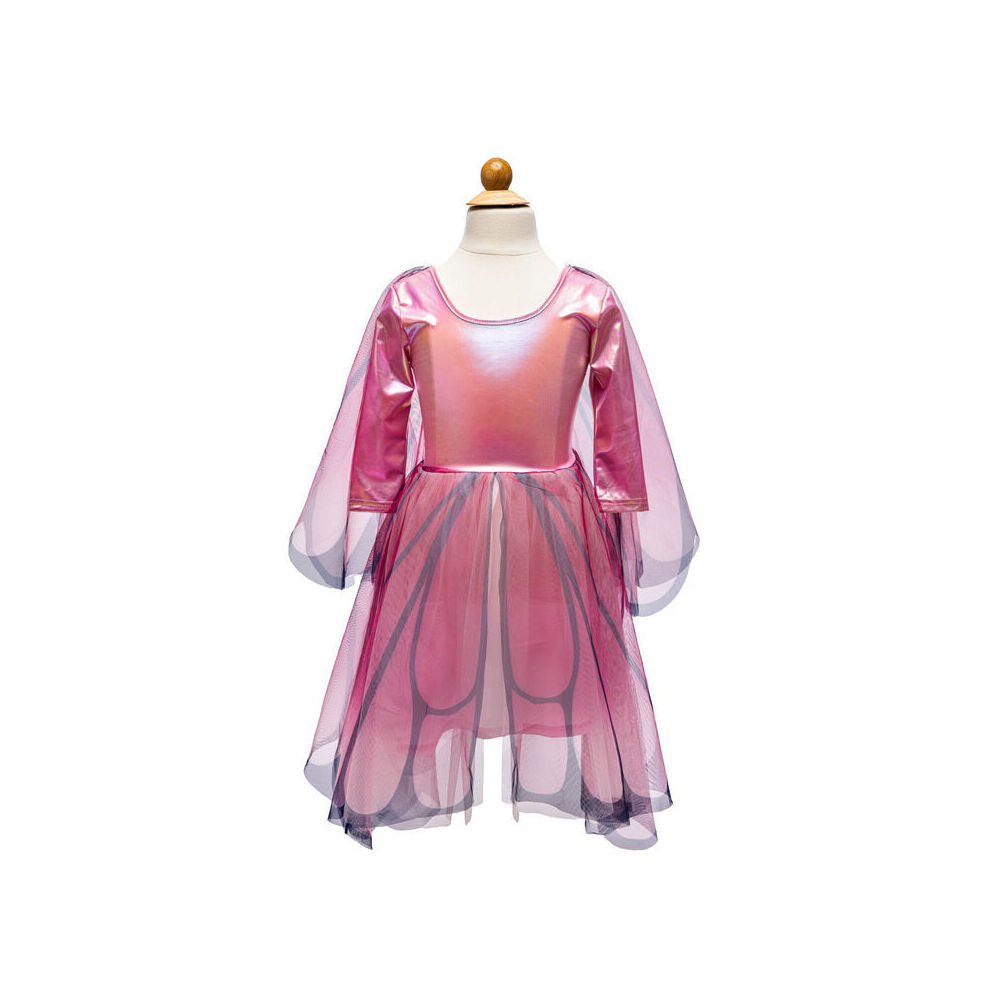 Great Pretenders Pink Butterfly Twirl Dress Size 5-6 w/Wings Kids Costume 5y+ — image 2