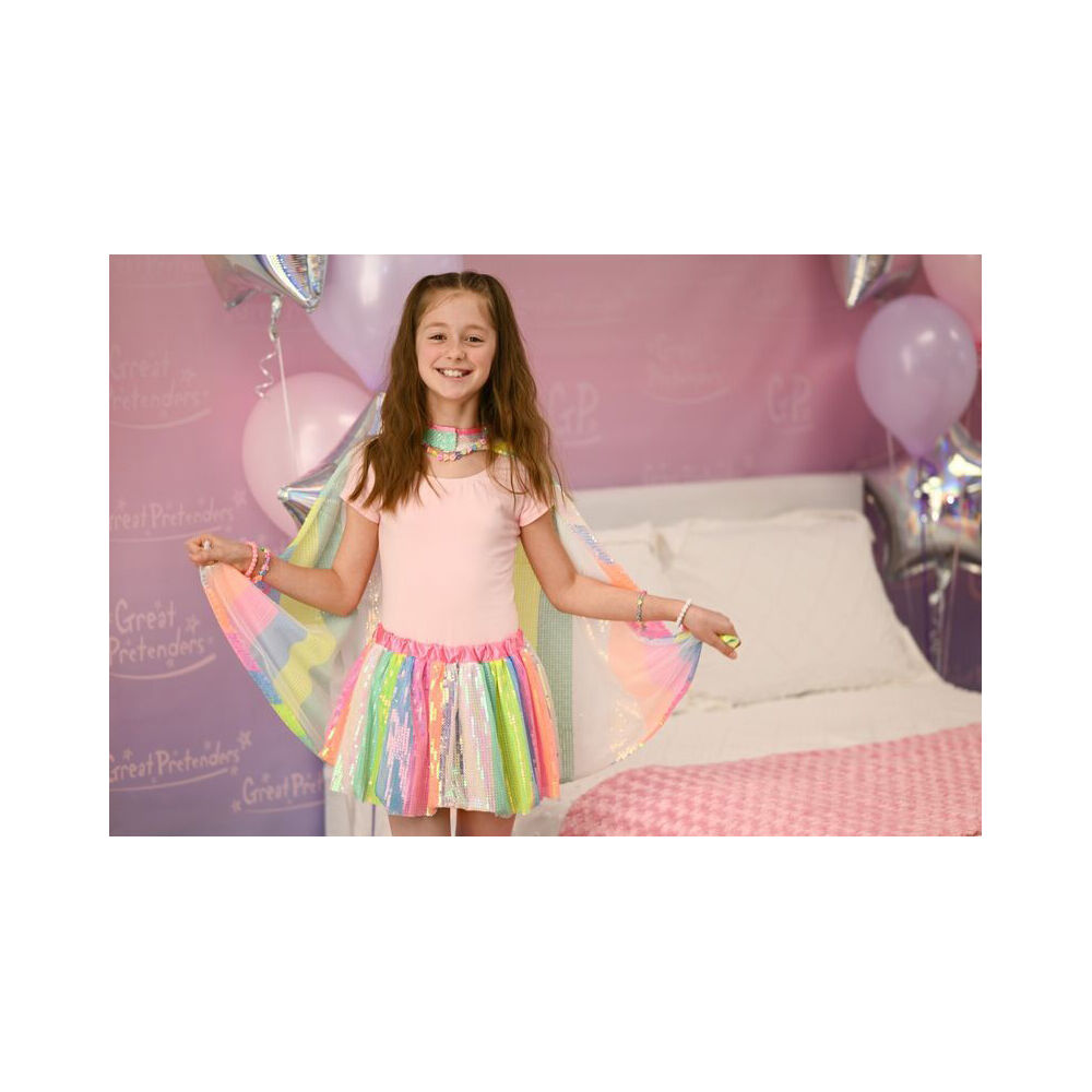 Great Pretenders Stripy Sequins Skirt Size 4-6 Kids Dress-Up Party Costume 4+ — image 4