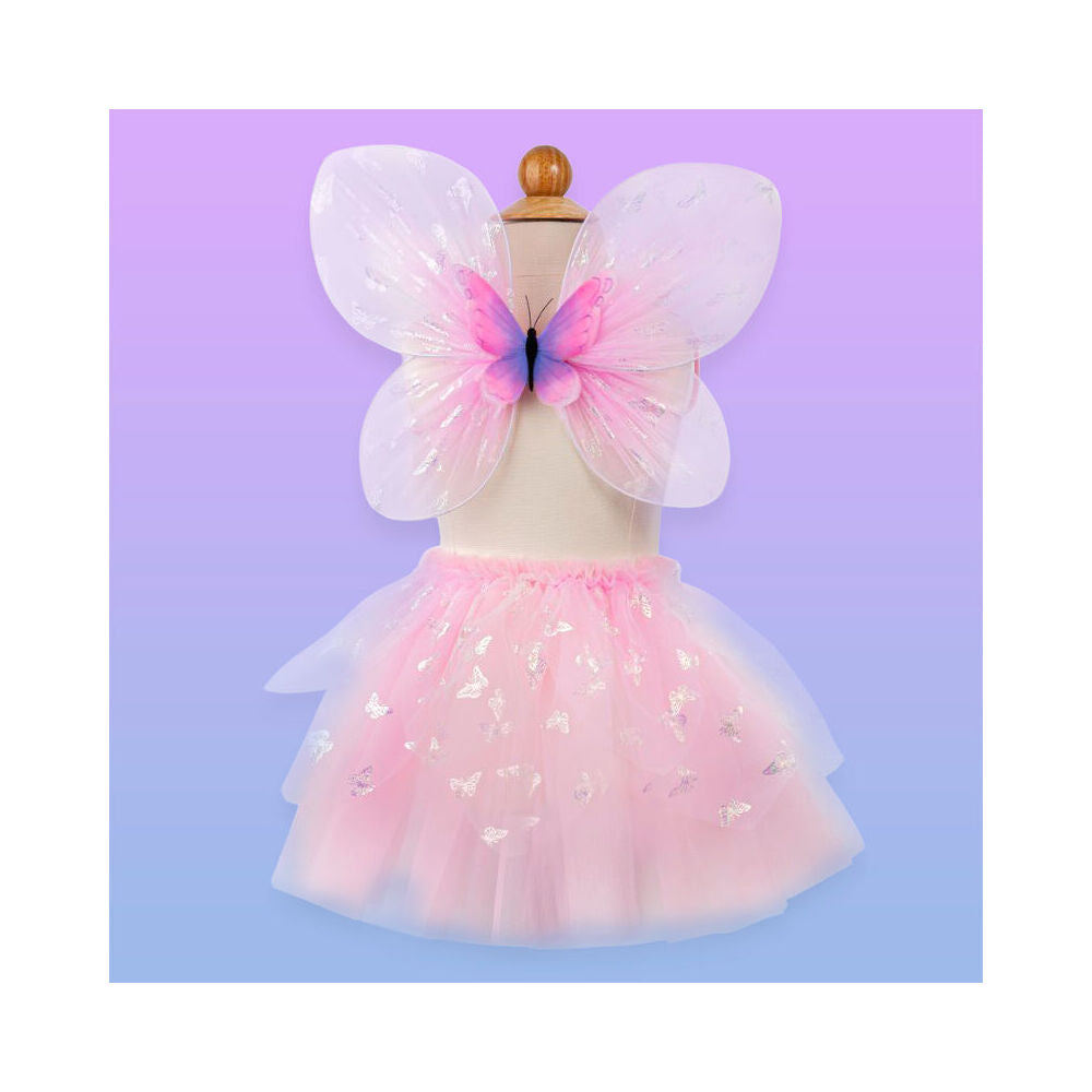 Great Pretenders 4y+ Flutter Butterfly Skirt & Wings Size 4-6 Costume Pink — image 4