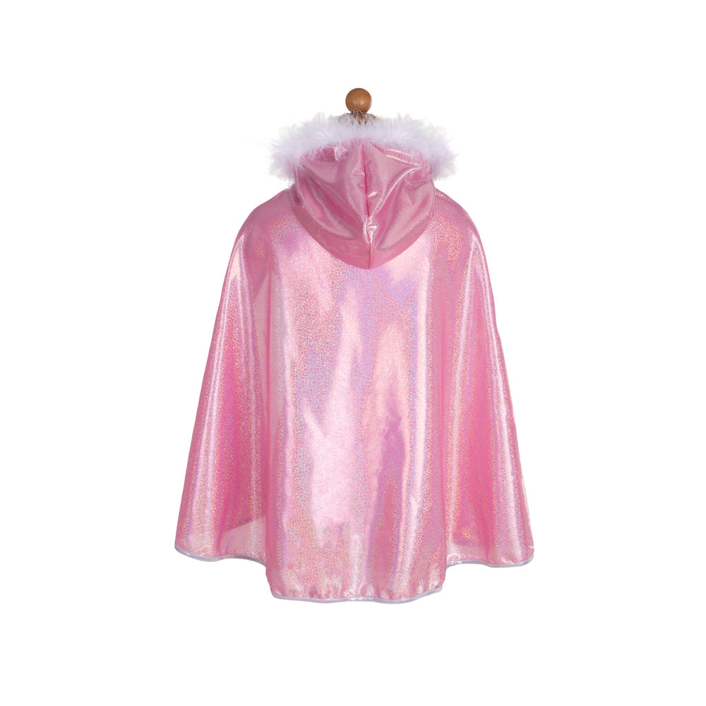 Great Pretenders Sz 4-6 Glitter Princess Hooded Cape Costume Pink Kids 3y+ — image 3