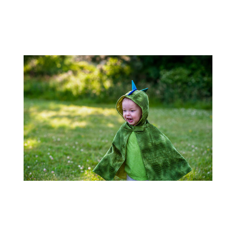 Great Pretenders Size 2-3 Velvet Green Dragon Baby Cape Kids Costume 2y+ — image 4