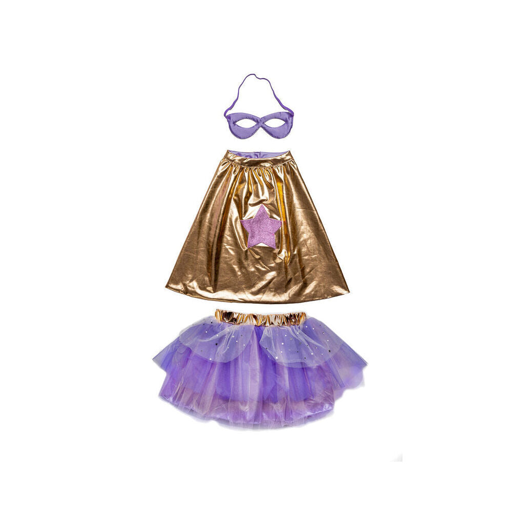 Great Pretenders Superduper Tutu Costume Set Rose Gold Size 4-6 Kids 4y+ (3 Pieces)
