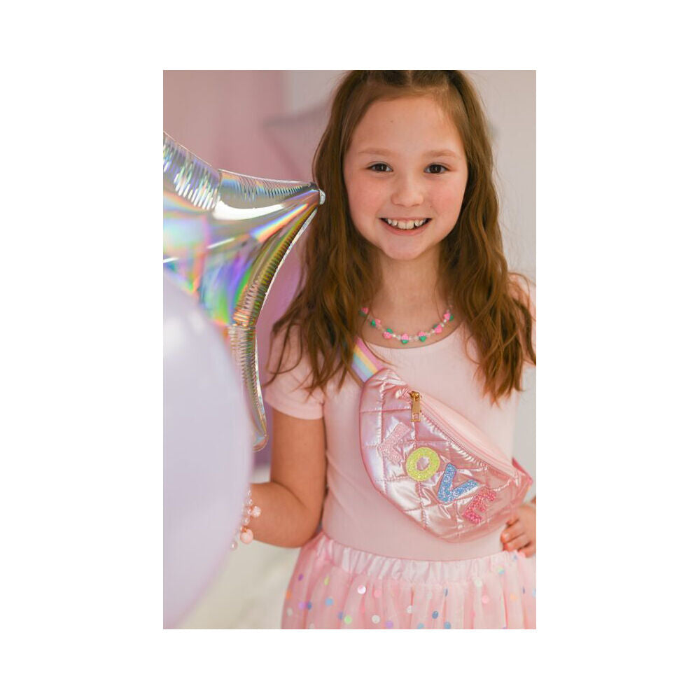 Great Pretenders 3y+/23x28cm Pink/Rainbow Plushie Love Kids Belt Bag Accessory — image 3