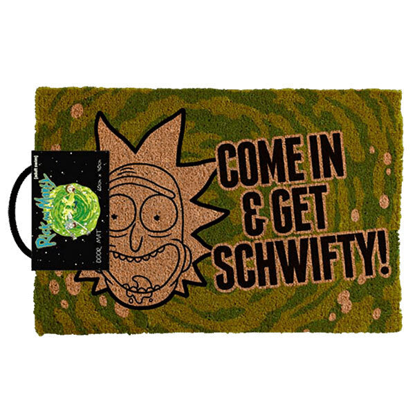 Rick & Morty Get Schwifty 60x40cm Door Mat Floor Entrance Rug Doormat Green (2 Pack) — image 2