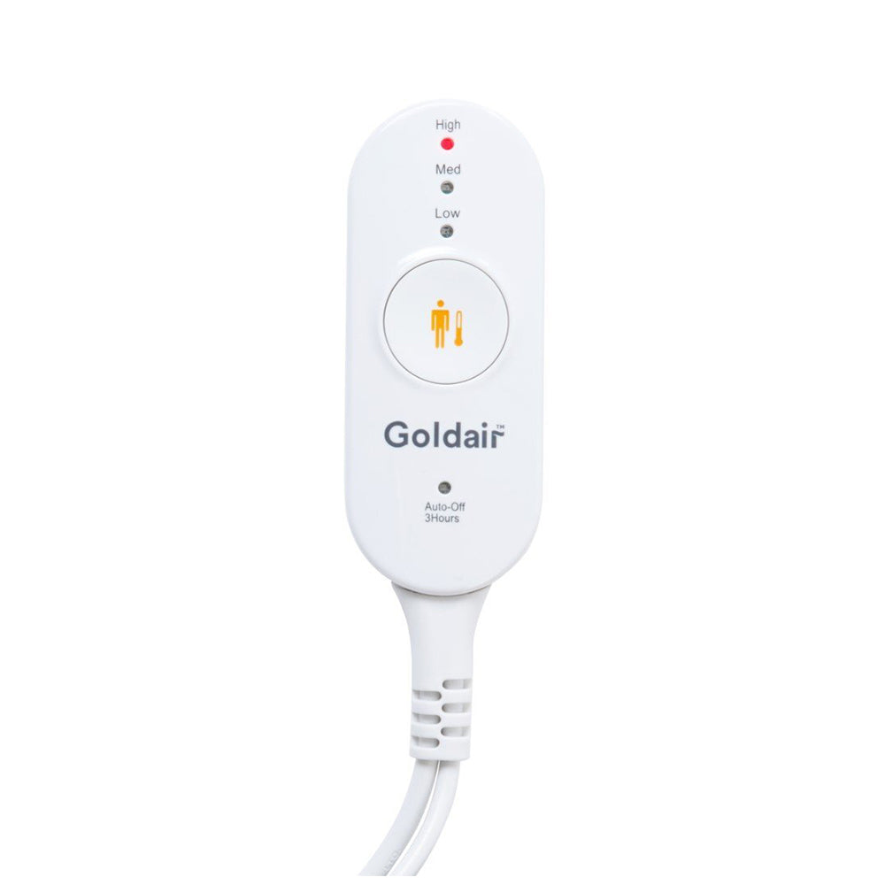Goldair Platinum Electric Blanket For King Size Bed Antibacterial Cotton White — image 2
