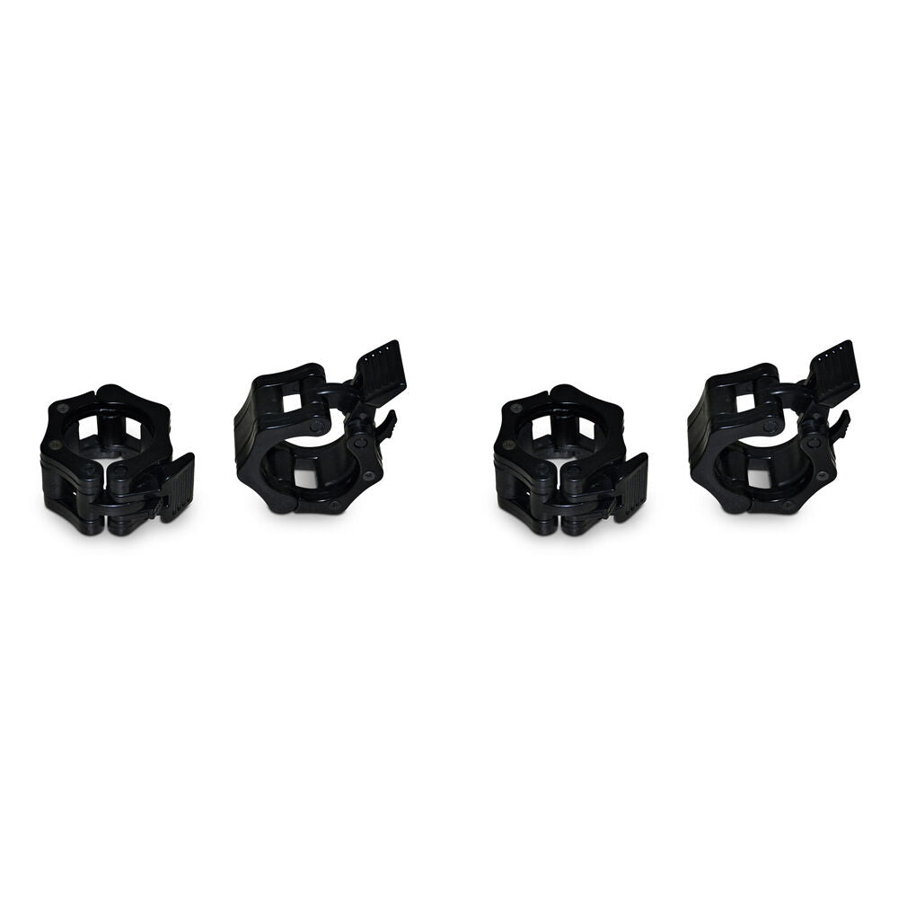 Hacienda 2pc Quick Release Barbell Collar Pair For Olympic Bars Black (2 Pack)