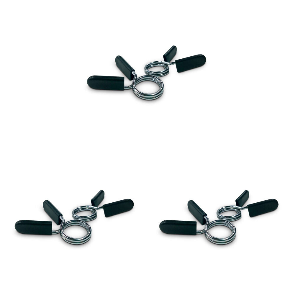 Hacienda 2pc Standard Spring Collars For 28mm Weight Handle Bar Pair (3 Pack)