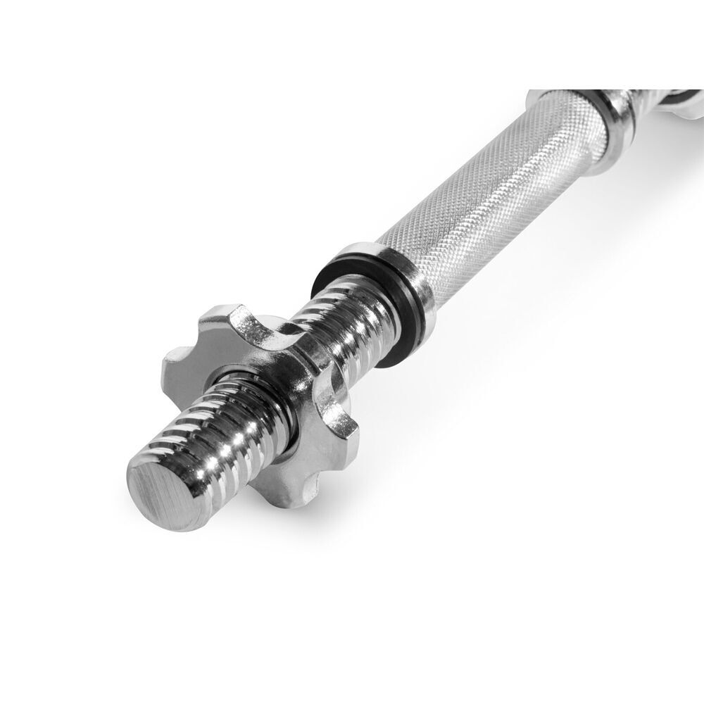 Hacienda Spinlock Dumbbell Handles Pair 14in Threaded Collars 28mm 80kg (2 Pack) — image 3