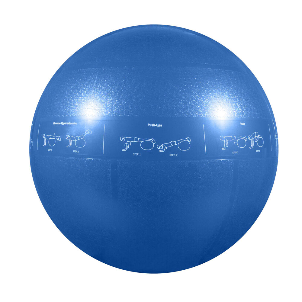 Gofit 55cm Blue Pro Yoga Fitness Workout Exercise Balance Guide Ball
