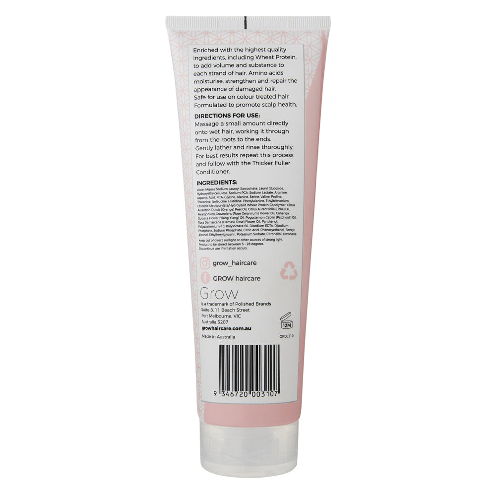 Grow Thicker Fuller 250ml Volume Shampoo Hair/Scalp Care For Fine/Limp Strand — image 2