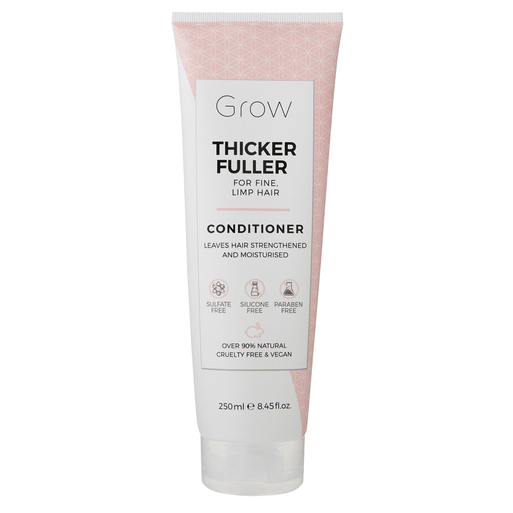 Grow Thicker Fuller 250ml Volume Conditioner Hair/Scalp For Fine/Limp Strand