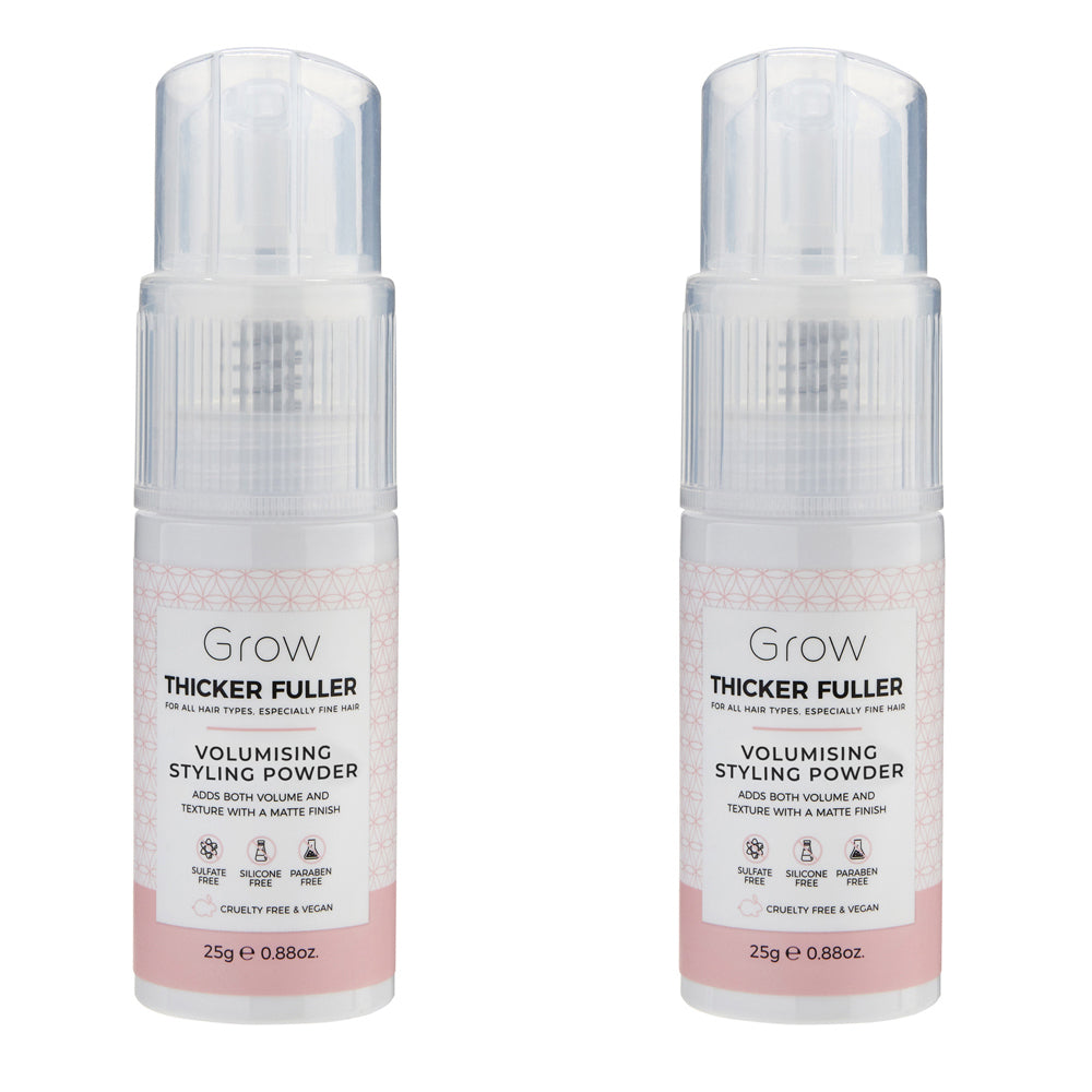 Grow Thicker Fuller Volumising Styling Powder Hair Care/Styling 25g (2 Pack)