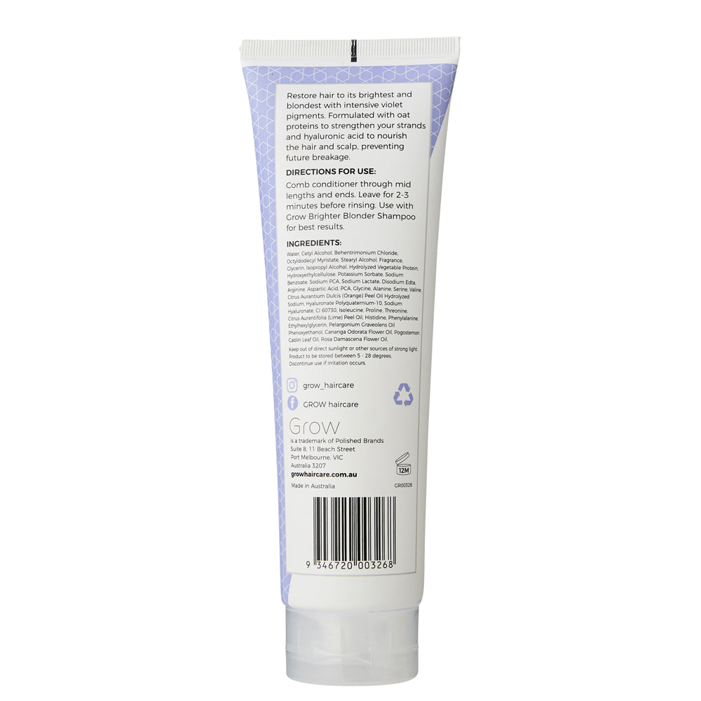Grow Brighter Blonder 250ml Conditioner Hair Care For Blonde or Highlighted (2 Pack) — image 3
