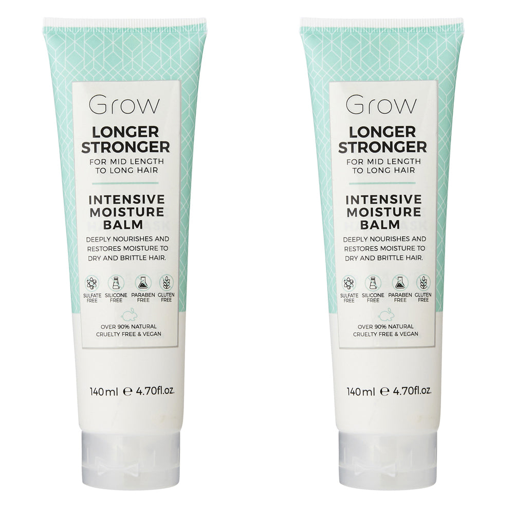 Grow Longer Stronger Intensive Moisture Balm Hair Care/Styling 140ml (2 Pack)