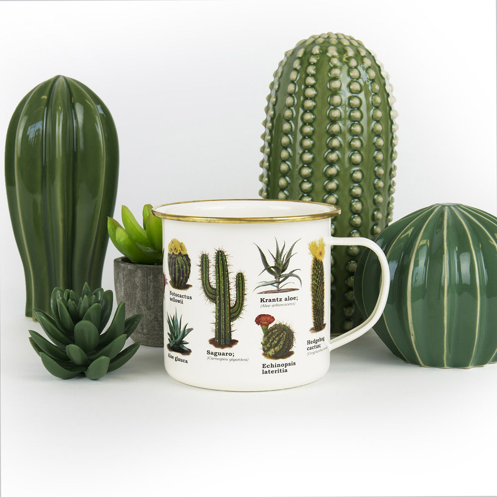 Gift Republic Enamel Botanica Coffee Mug Tea/Milk Cup w/Handle Novelty Drinkware