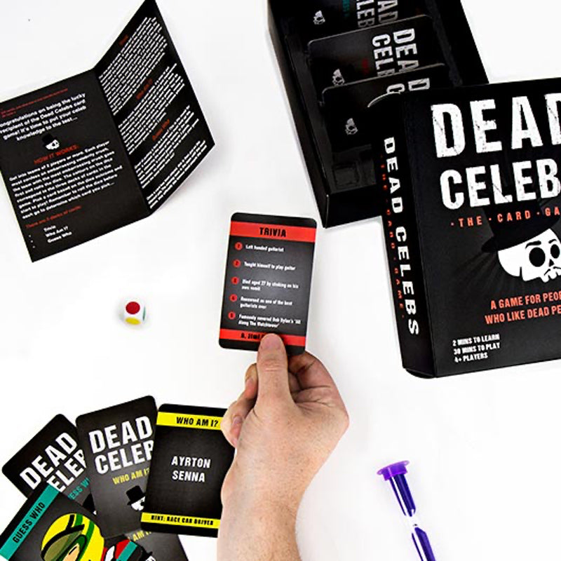 Gift Republic Dead Celeb Celebrity Challenge Travel Trivia Guessing Card Game — image 2