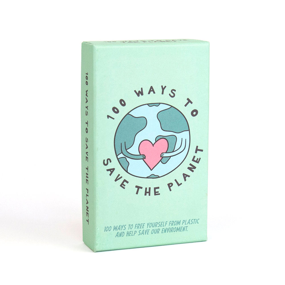 Gift Republic Ways To Save The Planet Cards Deck Set Trivia Party Game (100 Pieces)