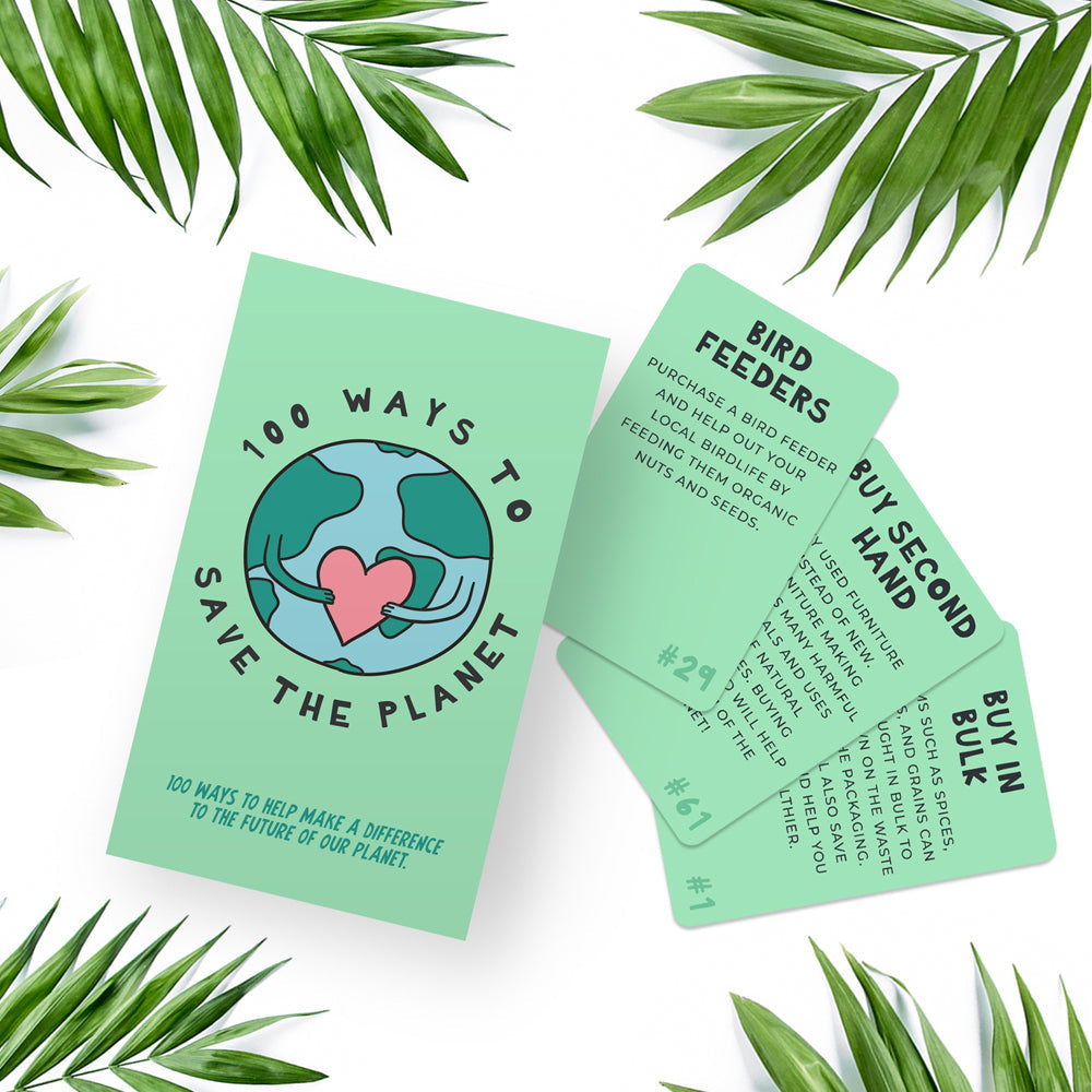 Gift Republic Ways To Save The Planet Cards Deck Set Trivia Party Game (100 Pieces) — image 2