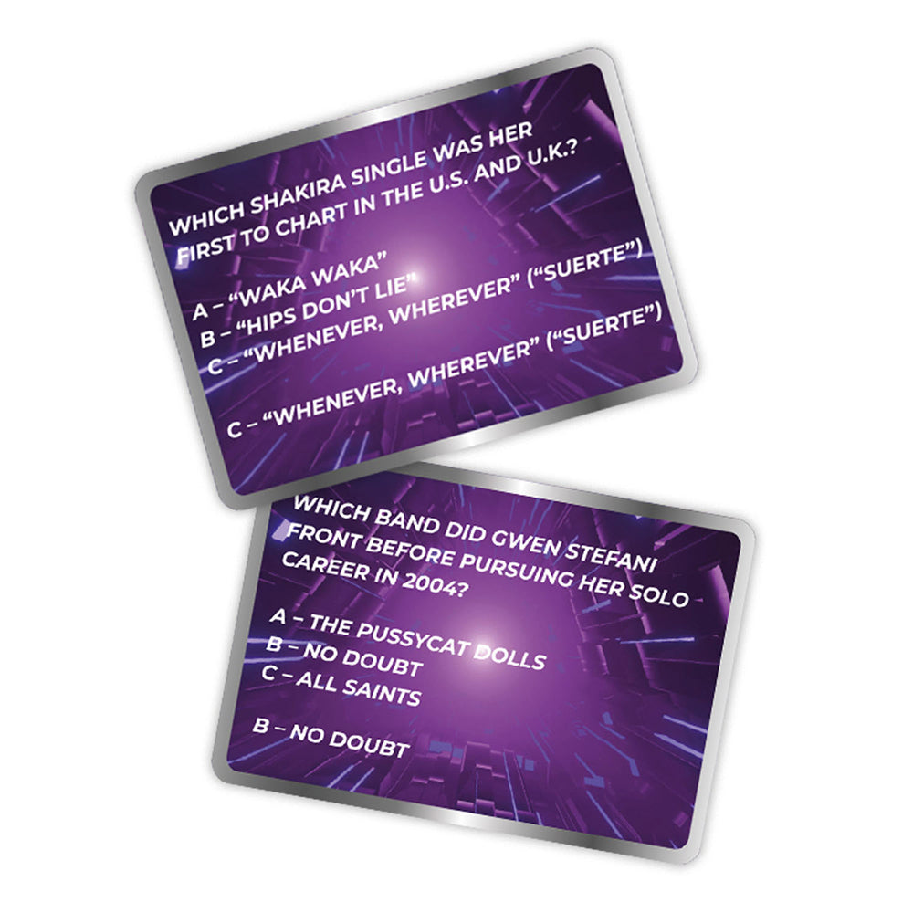 Gift Republic Super 00s Music Trivia Cards Question Quiz Party Game Deck (100 Pieces)