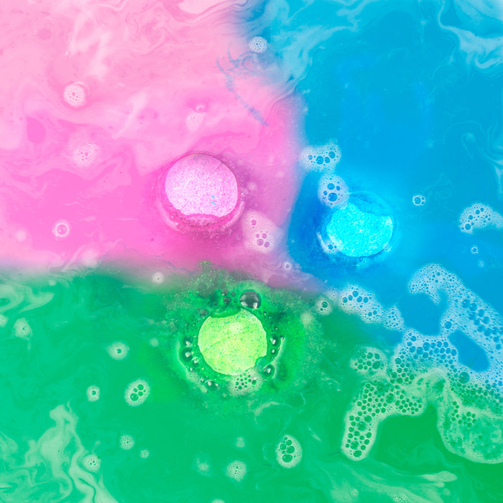 Gift Republic 15g Tropical Rainbow Bath Bombs Scented Fizzies Fragrance (10 Pieces) — image 2