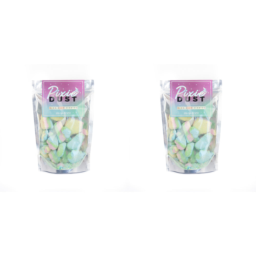 Gift Republic 250g Glitter Pixie Dust Scented Bath Salt Fragrance Bubblegum (2 Pack)