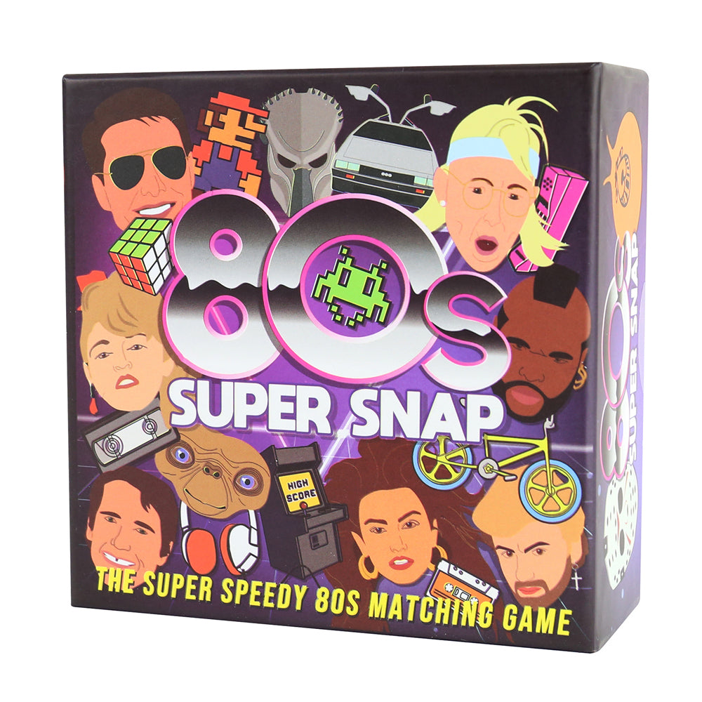 Gift Republic 80s Super Snap Party Matching Game Pairing Cards Deck Set (60 Pieces)