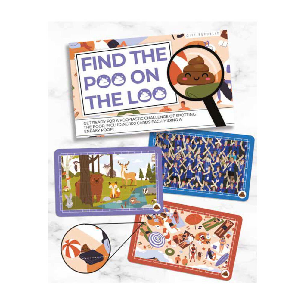 Gift Republic 100pc Gift Republic Find The Poo On Loo Novelty Card Game 6Y+ (2 Pack) — image 5