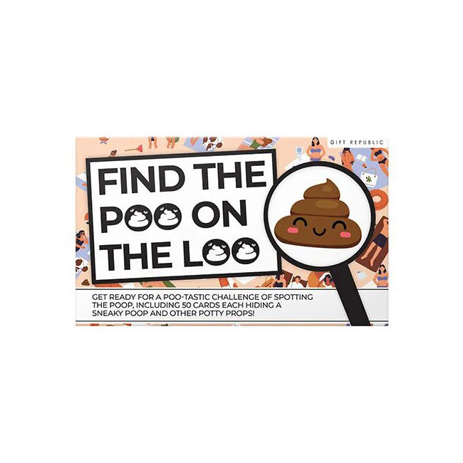 Gift Republic 100pc Gift Republic Find The Poo On Loo Novelty Card Game 6Y+ (2 Pack) — image 2