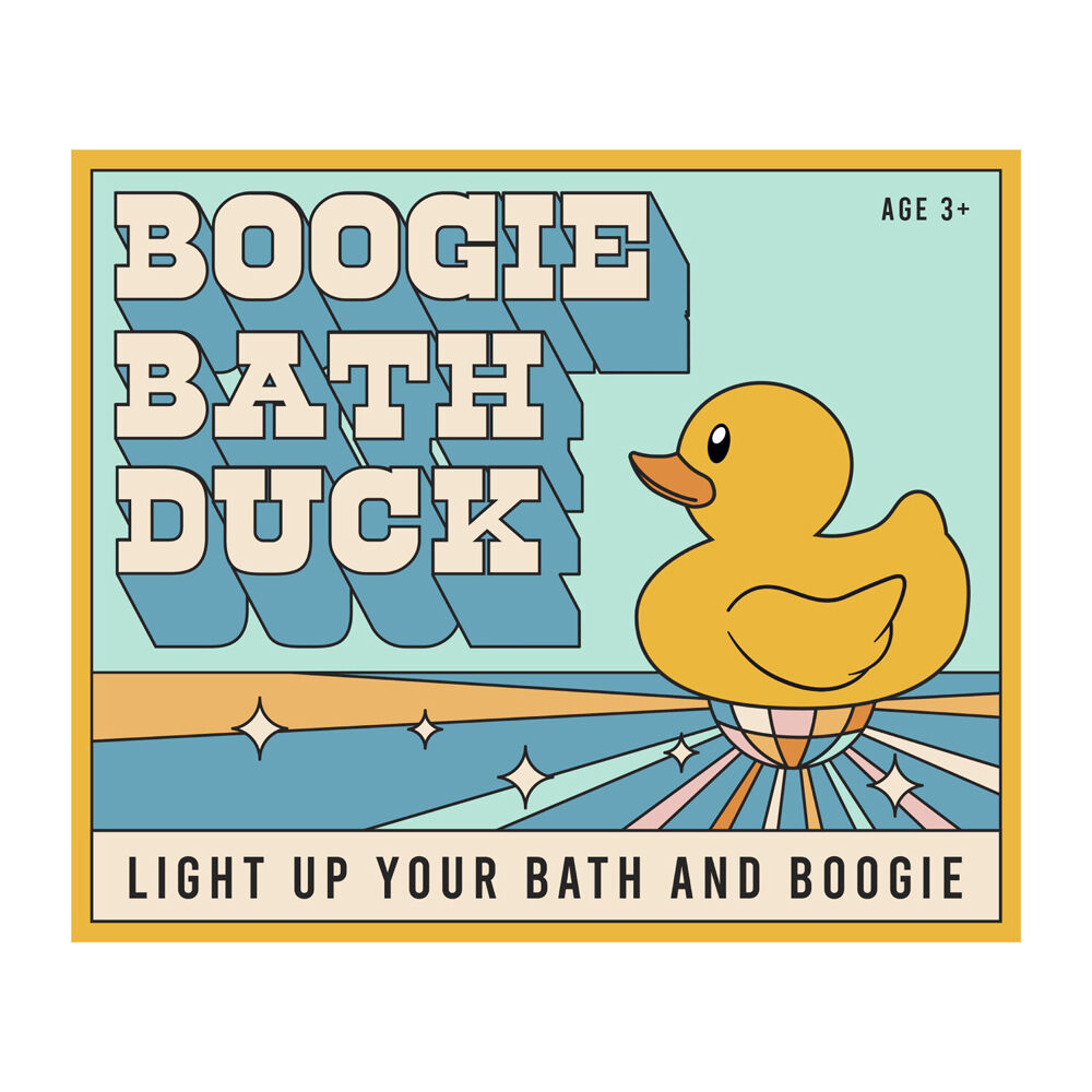 Gift Republic Boogie LED Light-up Bath Duck Toy Yellow Kids/Children 3y+