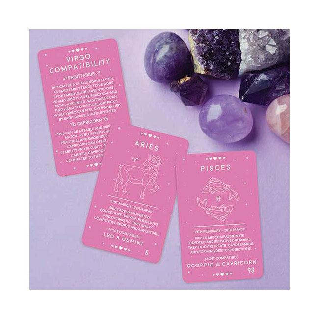 Gift Republic Love Astrology Tarot Reading Cards Deck Party Fun Game Set (100 Pieces)