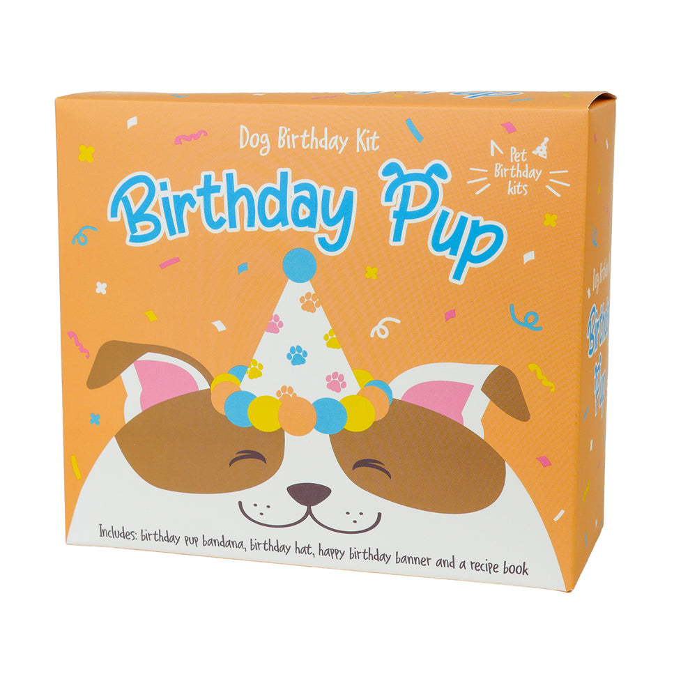 Gift Republic Pet Puppy/Dog Birthday Celebration Kit w/ Treat Recipe Book