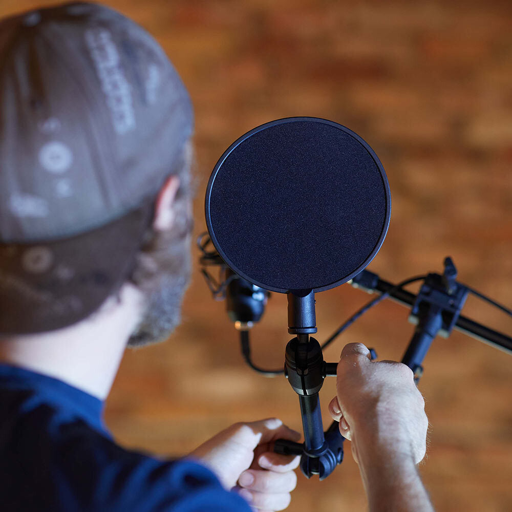 Gravity 40cm Traveler 3D Adjustable Arm w/ Pop Filter For Microphone Stand Black — image 2