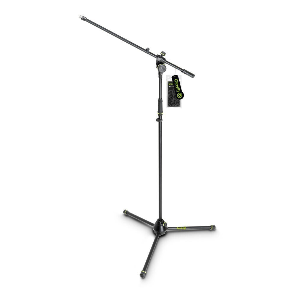Gravity MS4321B Folding 169cm Stand w/ 2 Point Adjustment Boom For Microphone