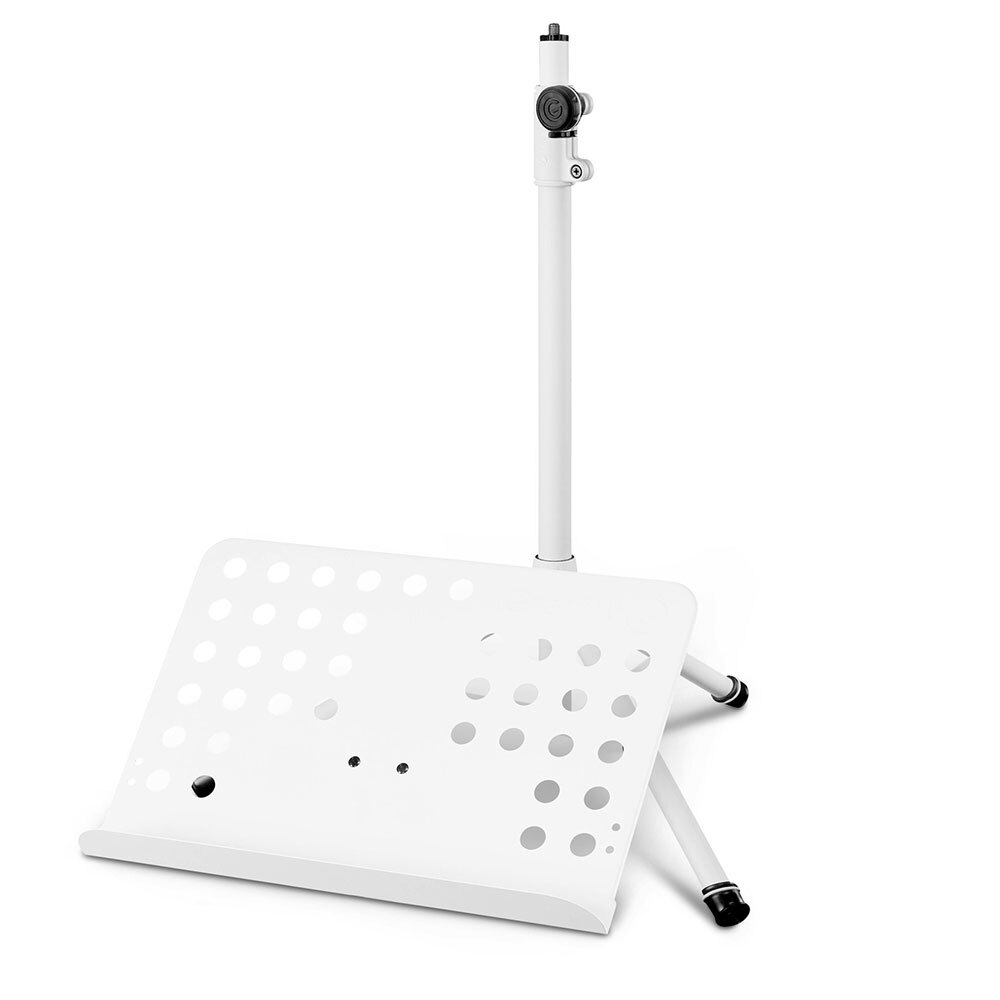 Gravity NS411 Classic Steel 120cm Music Stand Holder Storage Mount Tripod White