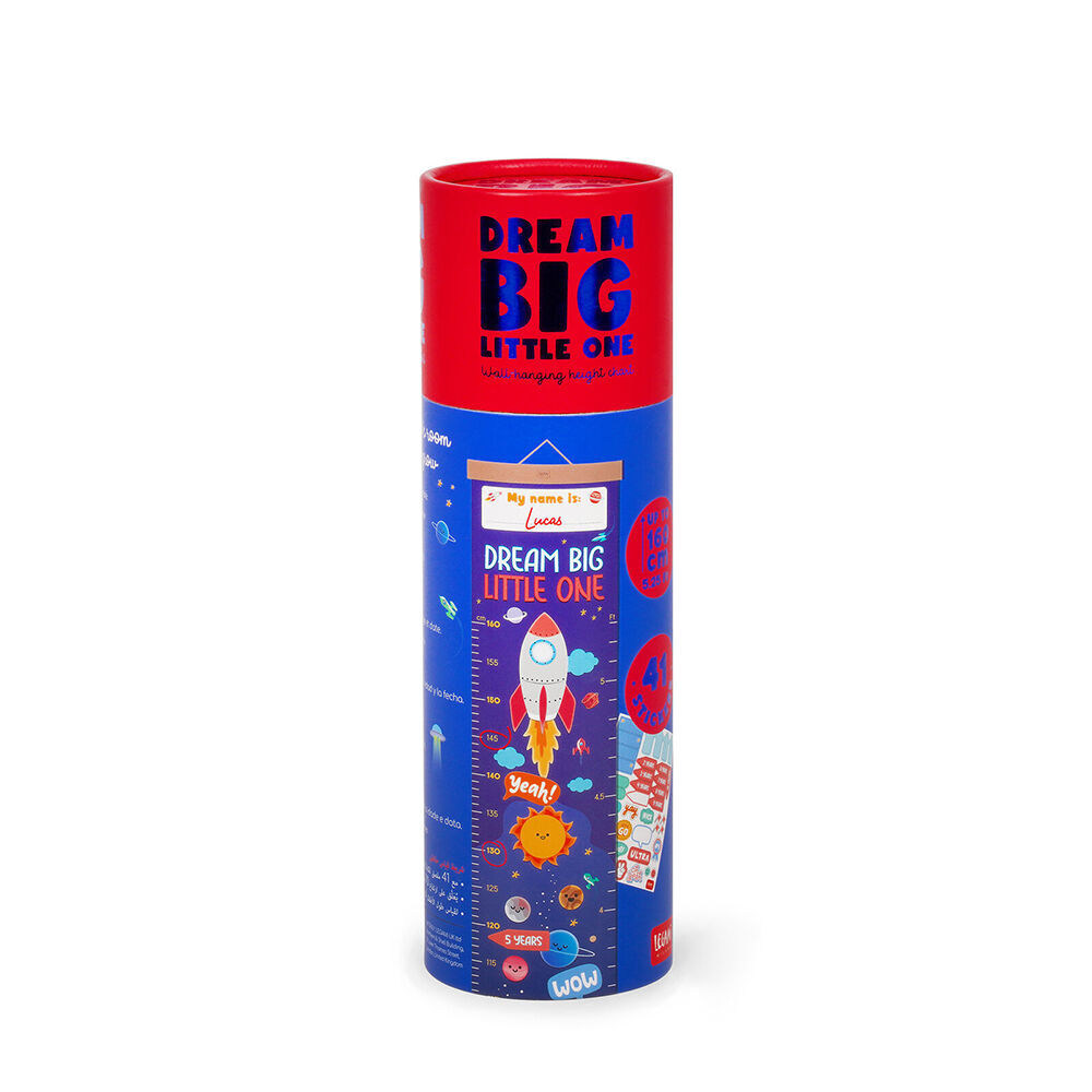 Legami Dream Big Little One Wall-Hanging Height Chart 160cm Blue Space (2 Pack) — image 3