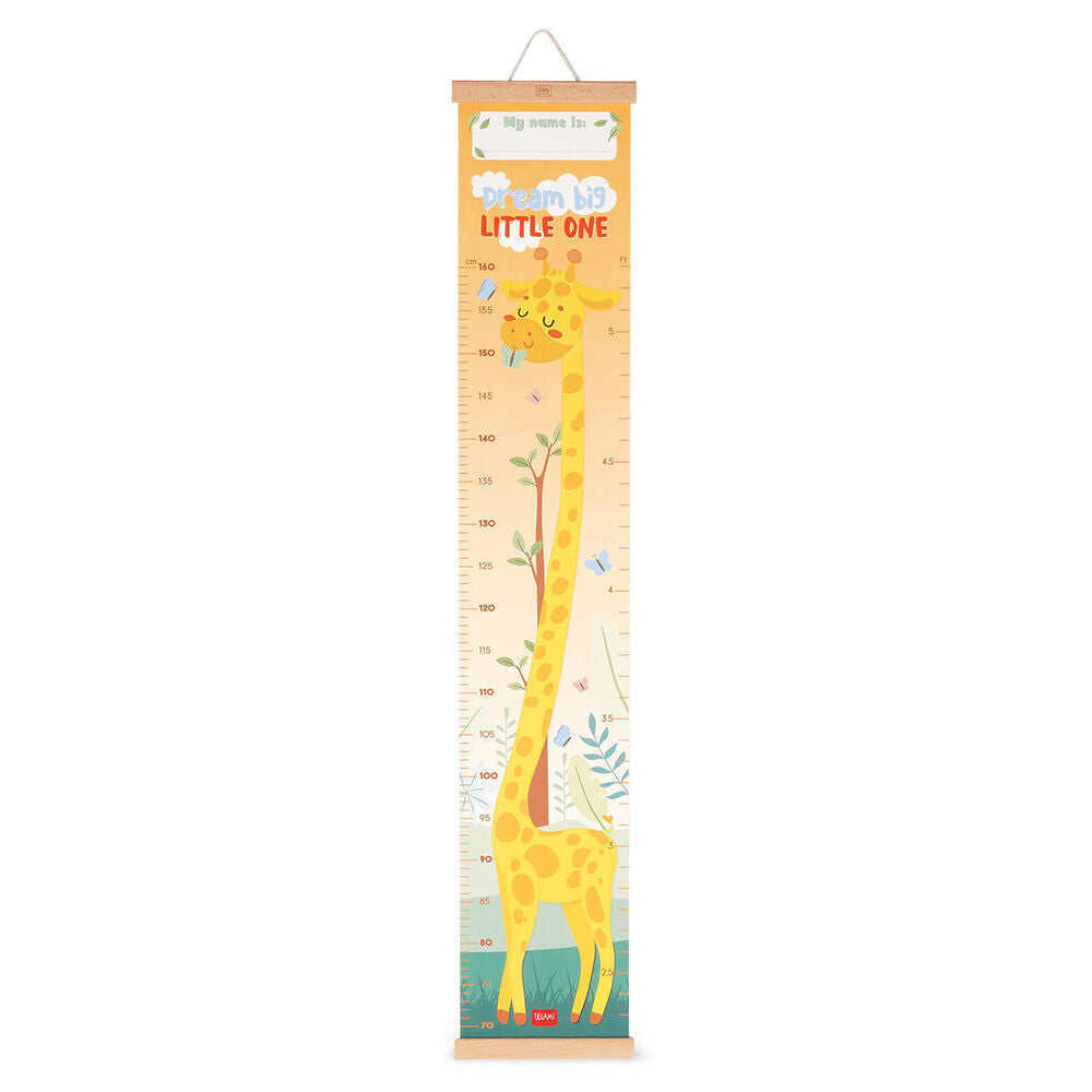 Legami 160cm Yellow Dream Big Little One Wall-Hanging Height Chart