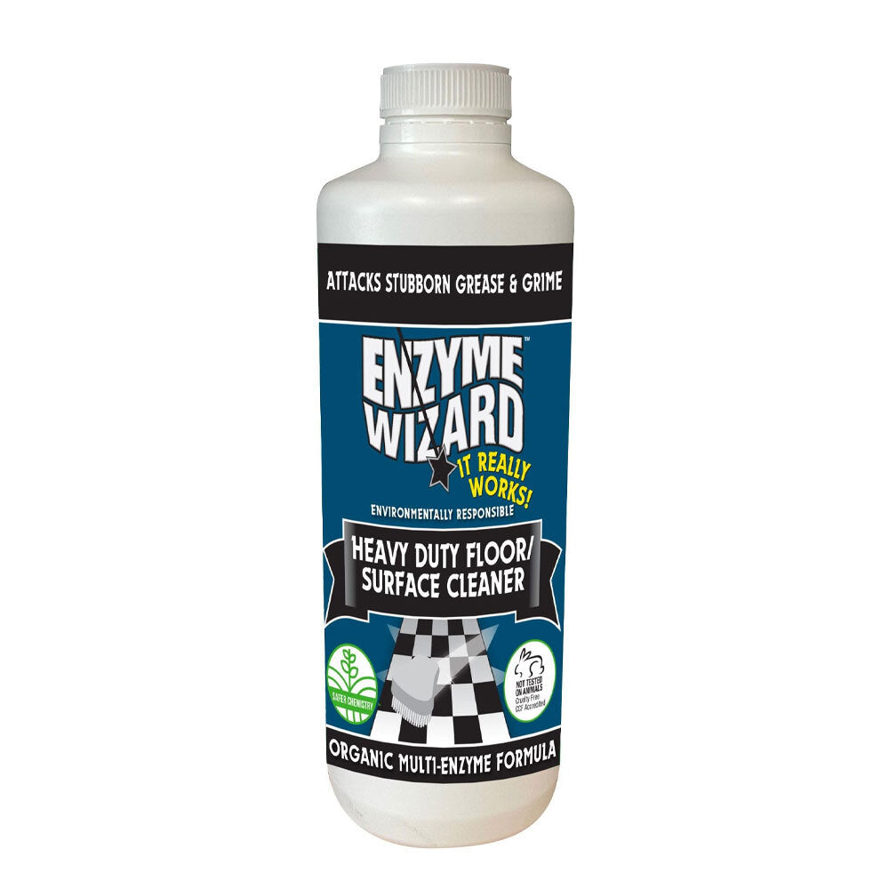 Enzyme Wizard Organic Heavy Duty Floor/Surface/Tile Grease & Grime Cleaner 1L