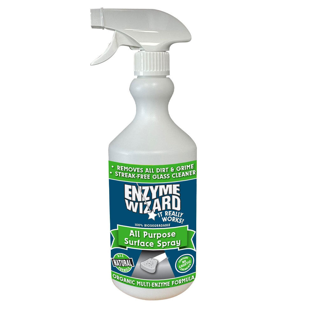 Enzyme Wizard All-Purpose Surface Grime & Odour Cleaner Spray Bottle 750ml