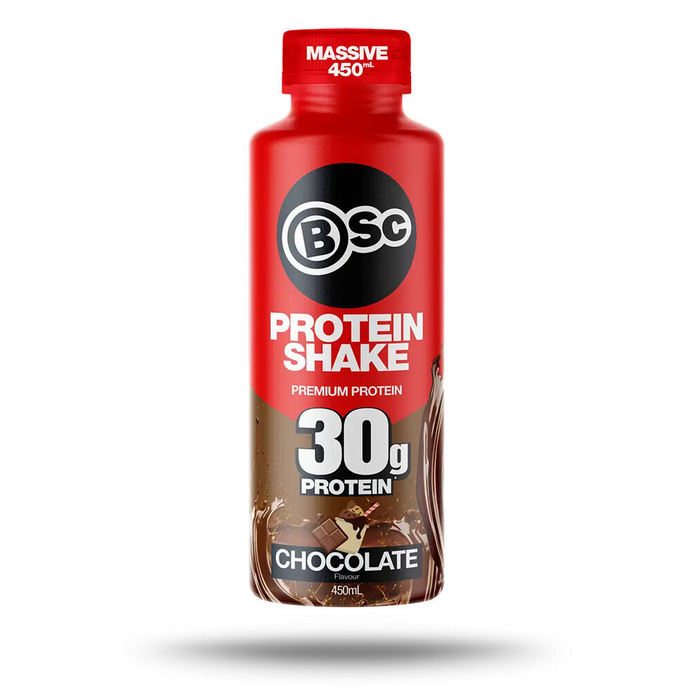 BSc Ready To Drink Premium 30g Protein Shake Post Workout 450ml Chocolate (6 Pack) — image 2