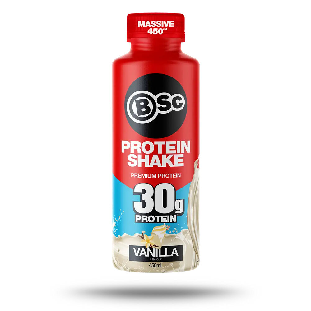 BSc Ready To Drink Premium 30g Protein Shake Post Workout 450ml Vanilla (6 Pack) — image 2