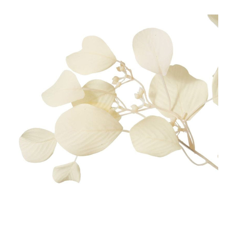 E Style Artificial 67cm Plastic/Fabric Eucalyptus Decor Spray - Cream (3 Pack)